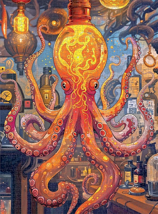 Octopus Alchemy: The Lava Experiment - 1000 Piece Jigsaw Puzzle