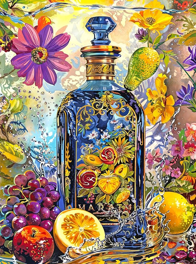 Sundry & Vice: Opulent Botanical Gin Bottle - 1000 Piece Jigsaw Puzzle