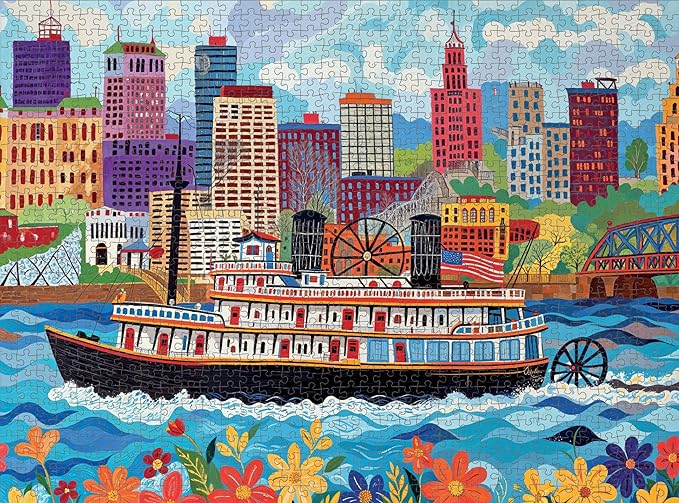 Queen City Paddle Wheel Adventure - 1000 Piece Jigsaw Puzzle