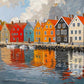 Fjord Facades: Norway's Water's Edge - 1000 Piece Jigsaw Puzzle