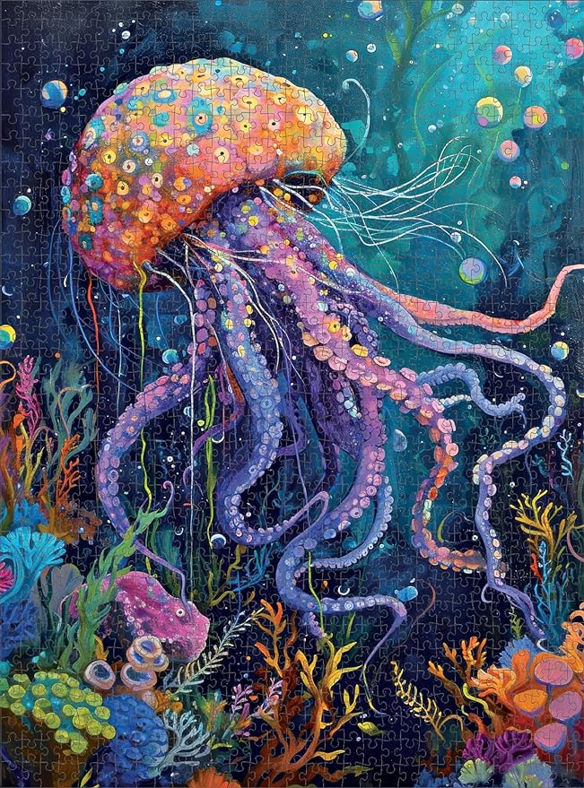 Ocean's Opus: The Majestic Medusa - 1000 Piece Jigsaw Puzzle