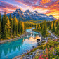 Mountain Puzzle – Sunset Over the Rockies – 1000 Piece Jigsaw Puzzle