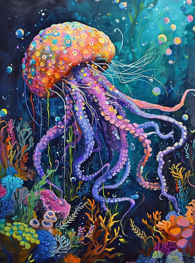 Ocean's Opus: The Majestic Medusa - 1000 Piece Jigsaw Puzzle