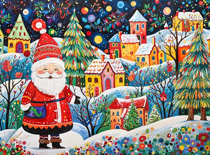 Santa's Yuletide Village - 1000 Piece Jigsaw Puzzle