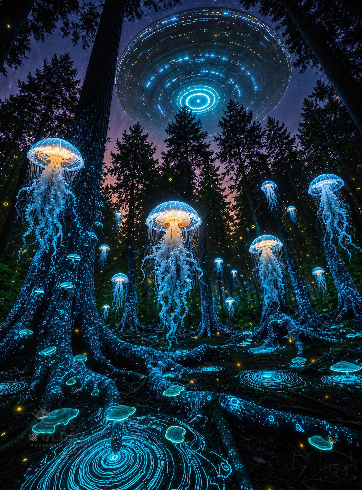 Alien Puzzle – The Glowkeepers – 1000 Piece Jigsaw Puzzle