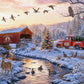 Christmas Puzzle – Christmas at Timberlake Bridge – 1000 Piece Jigsaw Puzzle