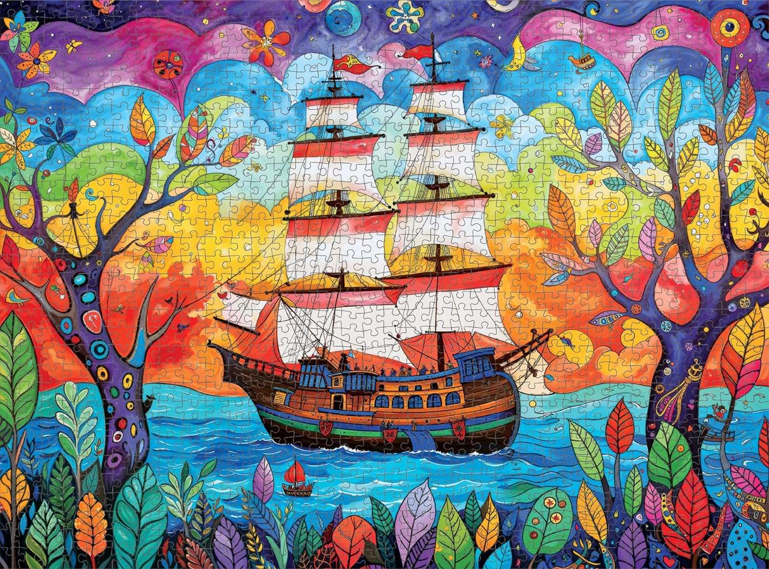 Art Puzzle – Caribbean Treasure Hunt – 1000 Piece Jigsaw Puzzle