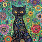 Cat Puzzle – Petals and The Midnight Cat – 1000 Piece Jigsaw Puzzle