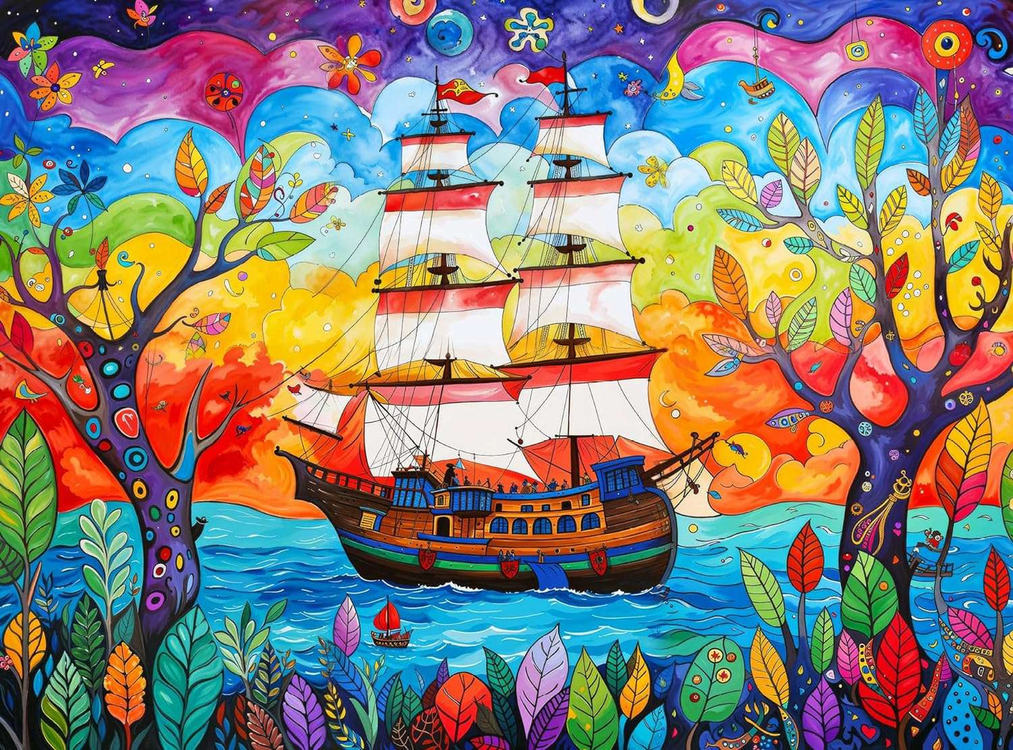 Art Puzzle – Caribbean Treasure Hunt – 1000 Piece Jigsaw Puzzle