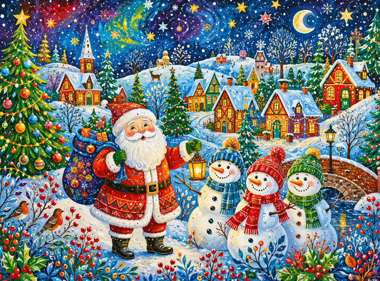 Christmas Puzzle – Santa's Snow Day – 1000 Piece Jigsaw Puzzle