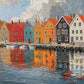 Fjord Facades: Norway's Water's Edge - 1000 Piece Jigsaw Puzzle