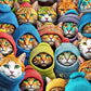 Whiskered World: A Kitty Kaleidoscope - 1000 Piece Jigsaw Puzzle