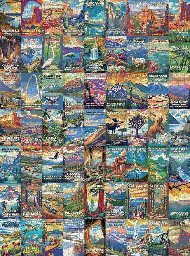 Bird Puzzle – Grand Tour of America's National Parks – 1000 Piece Jigsaw Puzzle