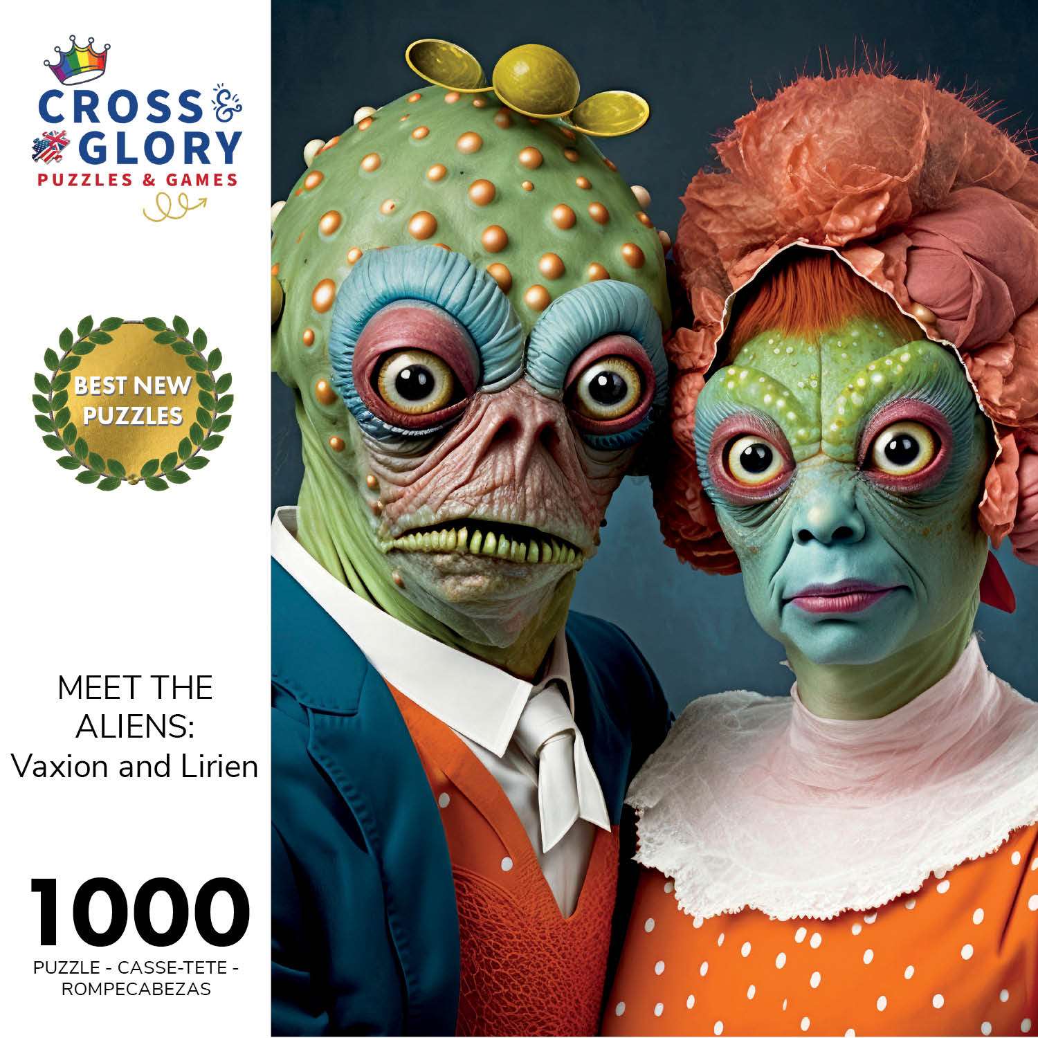 Meet The Aliens: Vaxion and Lirien - 1000 Piece Jigsaw Puzzle | Cross & Glory