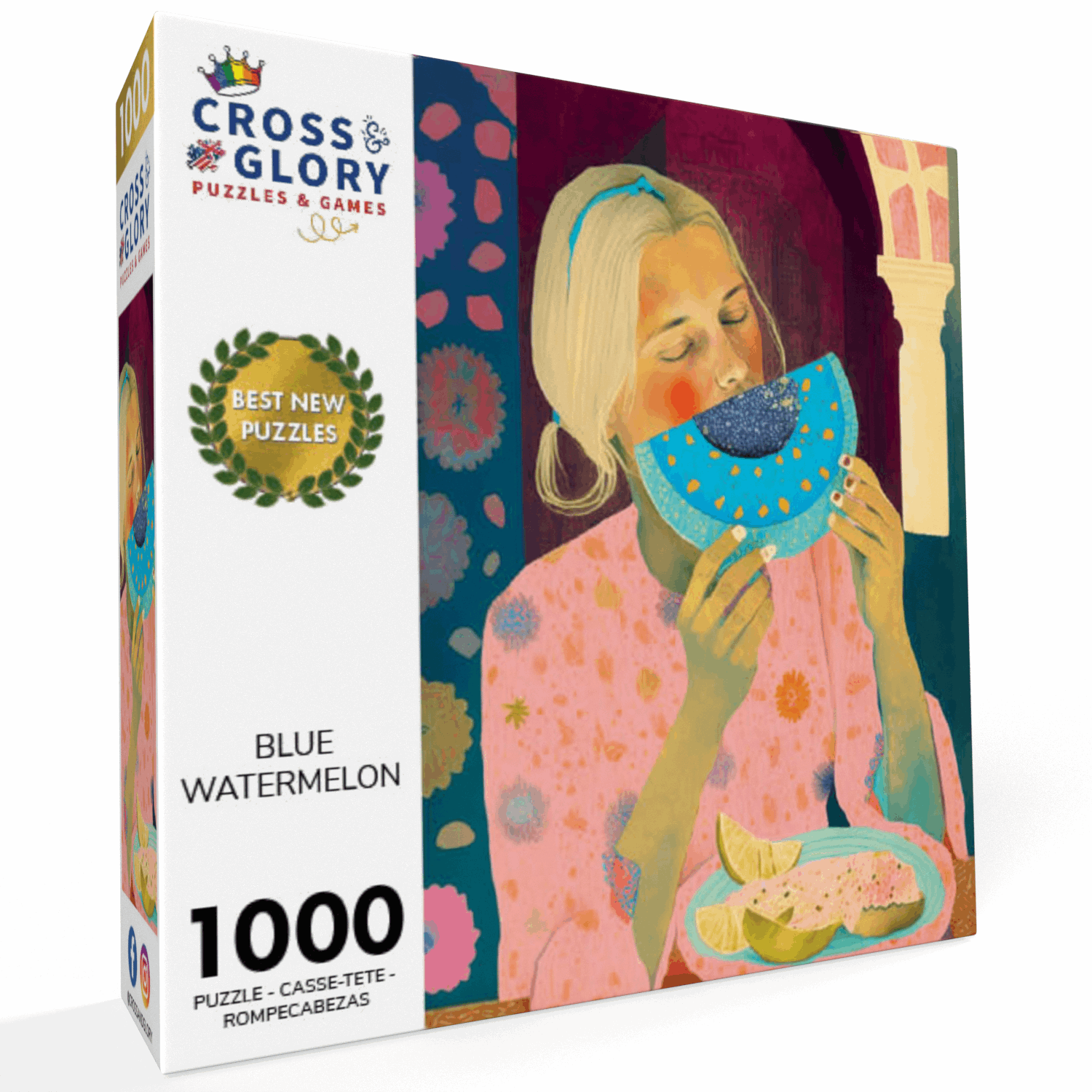 Blue Watermelon - 1000 Piece Jigsaw Puzzle | Cross & Glory