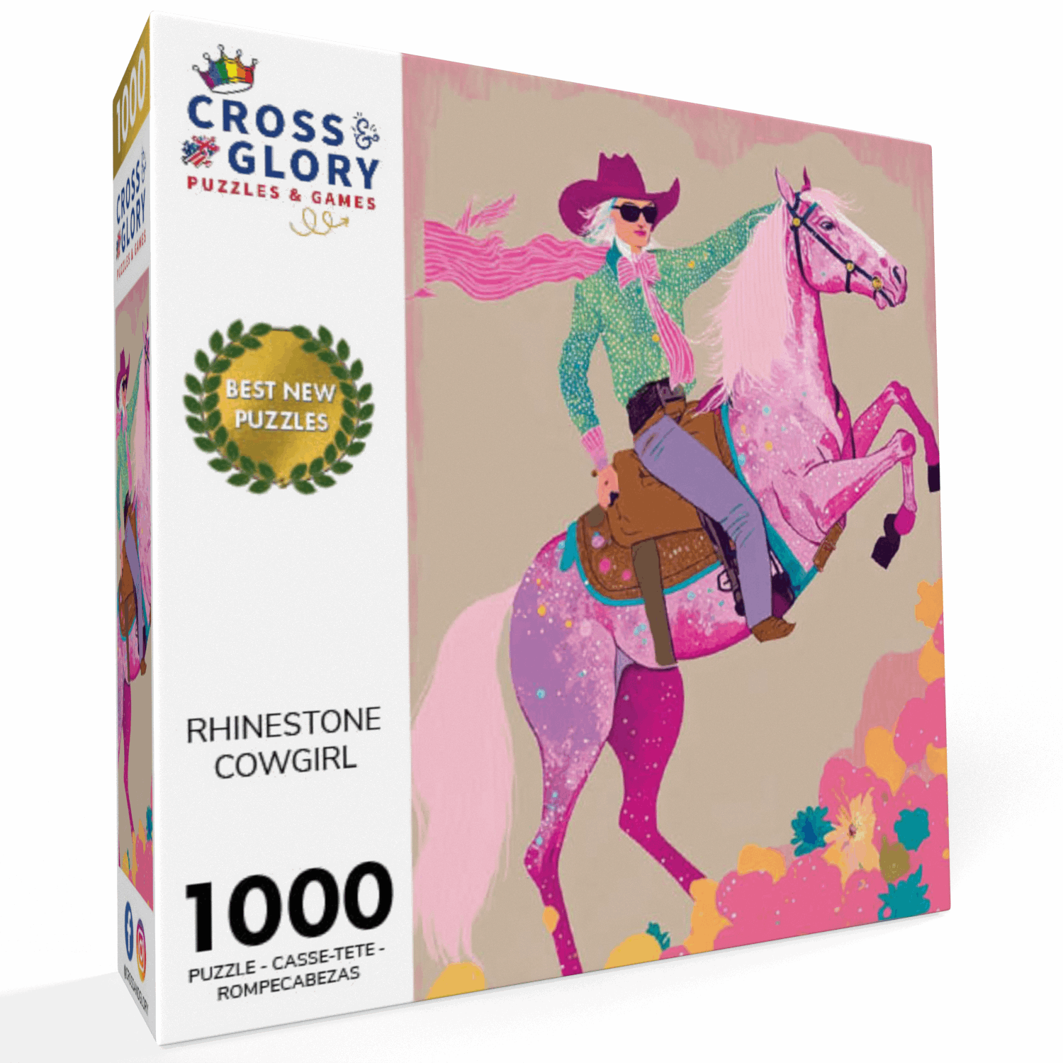 Rhinestone Cowgirl - 1000 Piece Jigsaw Puzzle | Cross & Glory