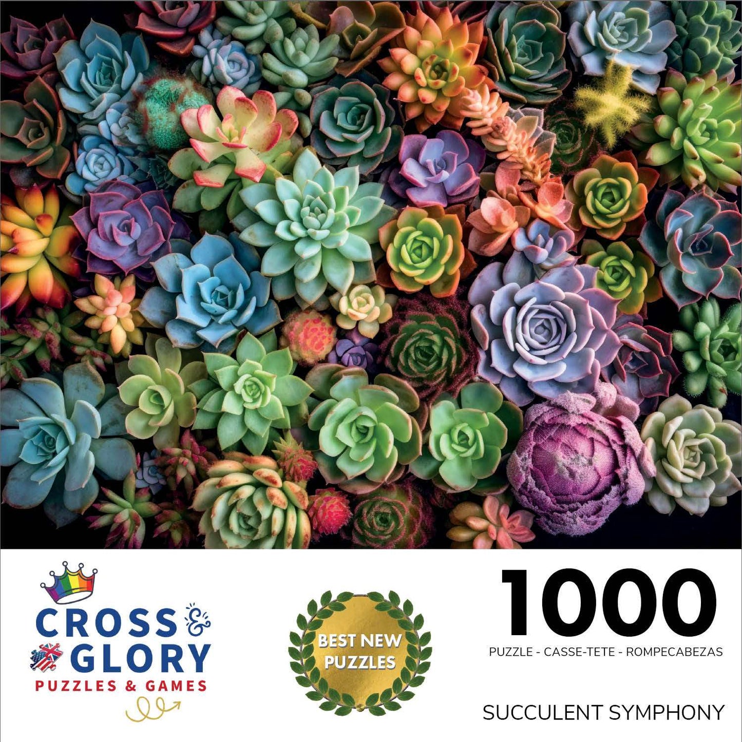 Succulent Symphony - 1000 Piece Jigsaw Puzzle