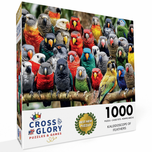 Kaleidoscope of Feathers - 1000 Piece Jigsaw Puzzle