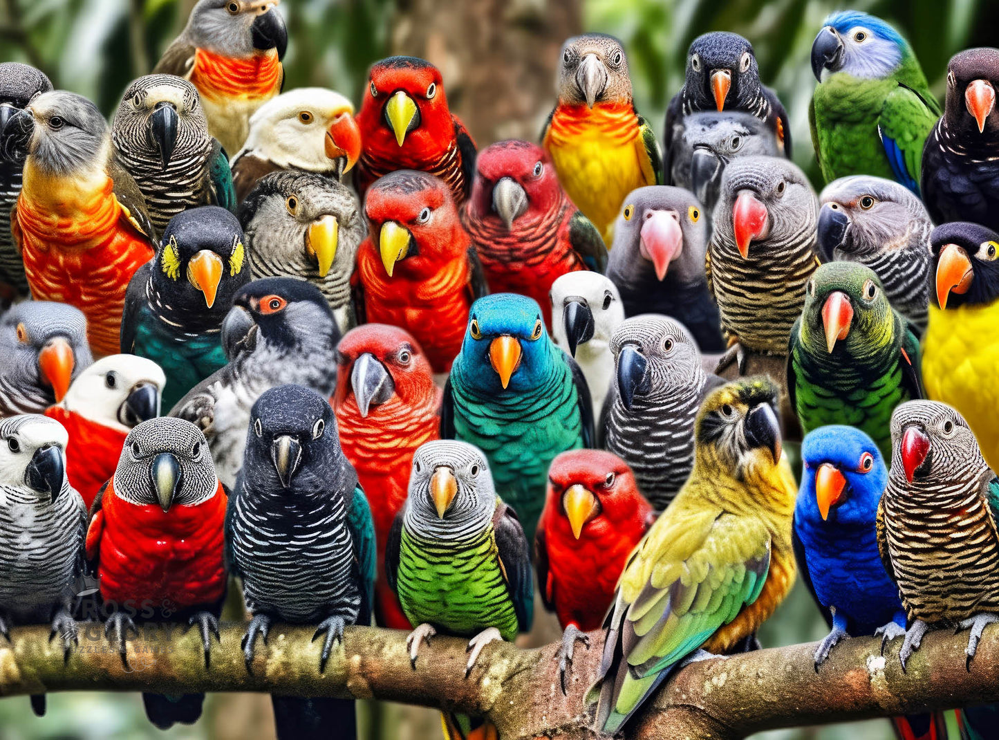 Kaleidoscope of Feathers - 1000 Piece Jigsaw Puzzle