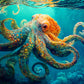 Deep Blue Octopus Odyssey - 1000 Piece Jigsaw Puzzle