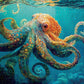 Deep Blue Octopus Odyssey - 1000 Piece Jigsaw Puzzle
