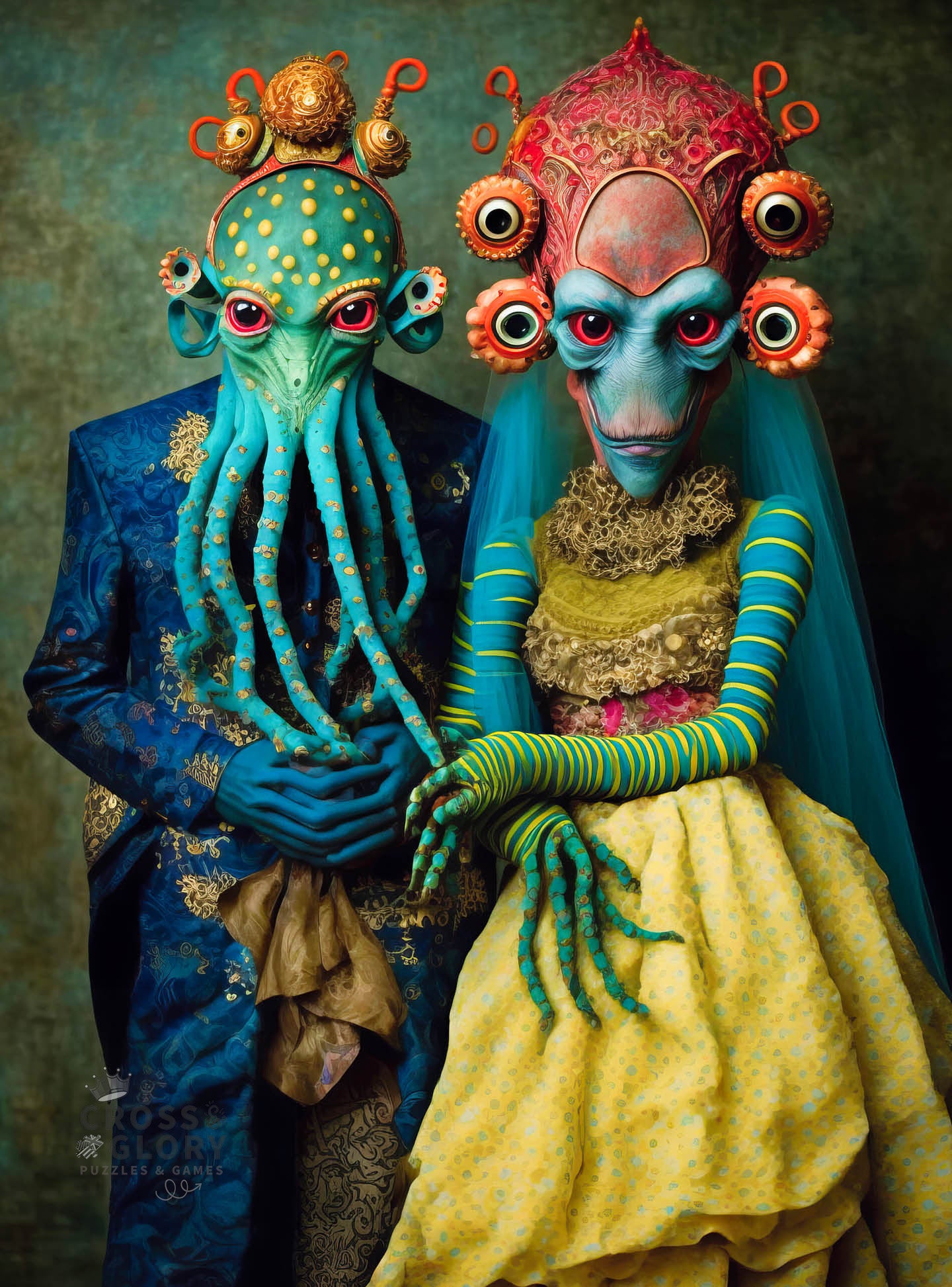 nanacoco Meet the Aliens: Xantara and Nykara - 1000 Piece Jigsaw Puzzle
