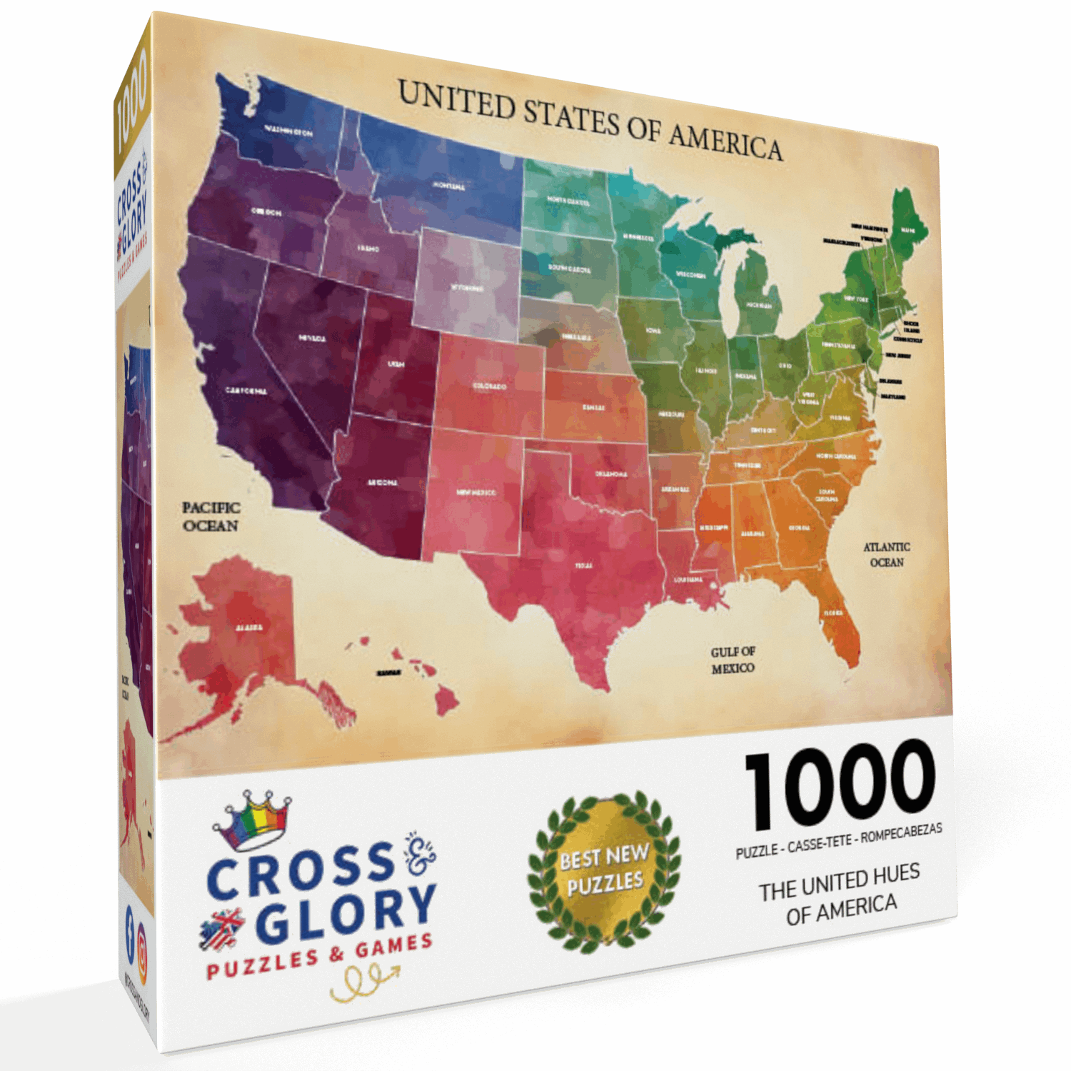 The United Hues of America - 1000 Piece Jigsaw Puzzle