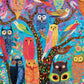 Owl Oasis: The Vibrant Perch - 1000 Piece Jigsaw Puzzle