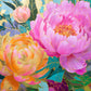 Fantasy Puzzle – Golden Peony Dreams – 1000 Piece Jigsaw Puzzle featuring beautiful artwork of vibrant peonies with a satin finish, premium quality, dust free, eco-friendly, ideal for 1000 piece jigsaw puzzles for adults.