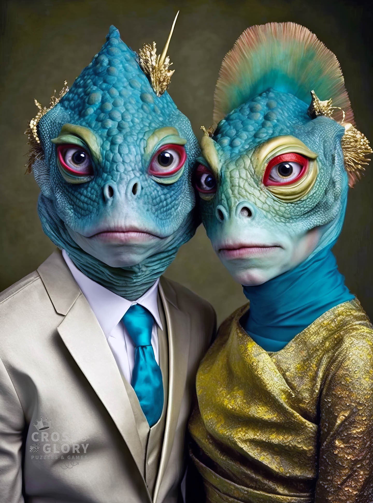 Meet The Aliens: Calantha and Vaelen - 1000 Piece Jigsaw Puzzle
