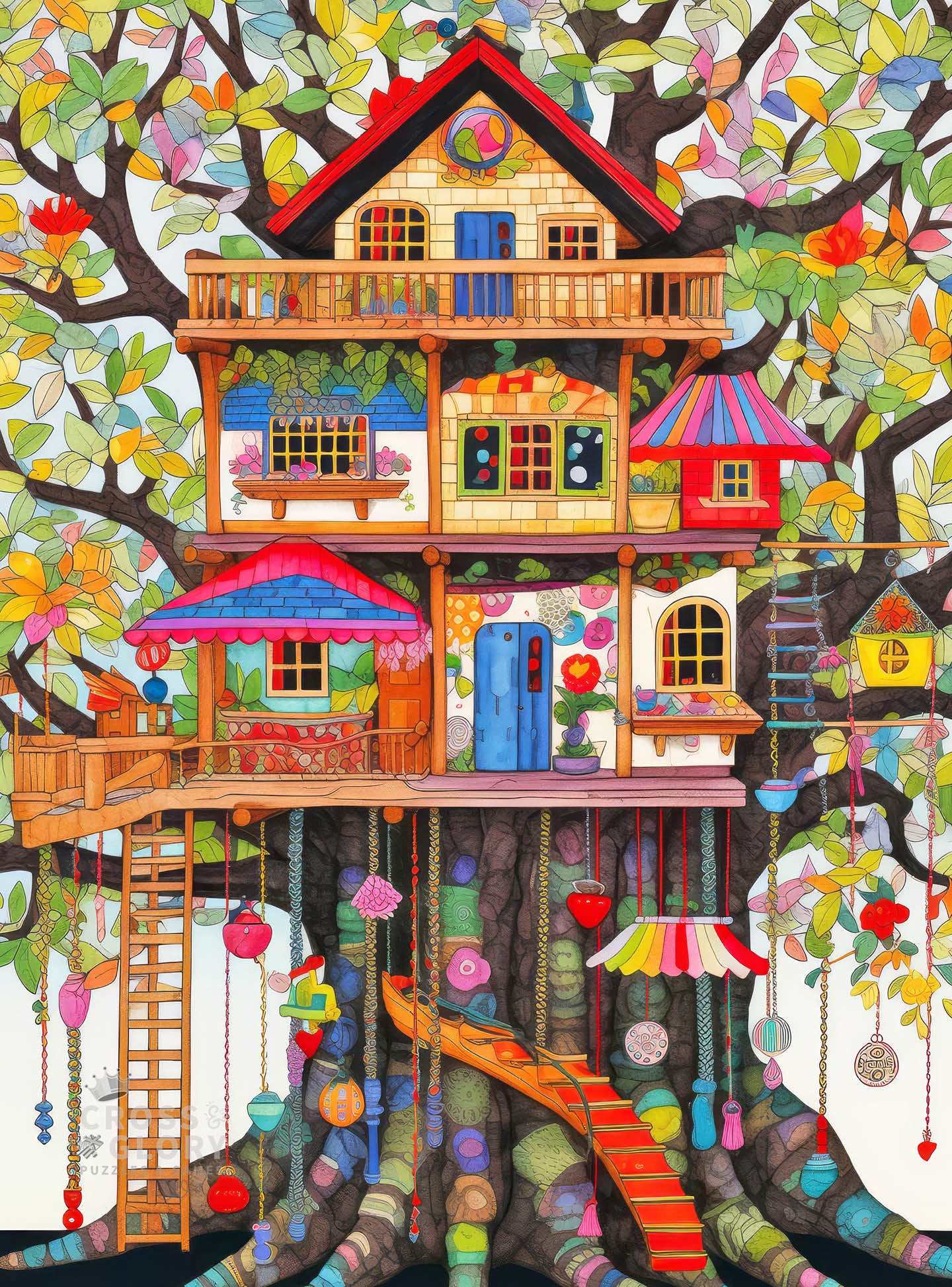 Fantastical Treehouse Escape - 1000 Piece Jigsaw Puzzle