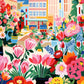 Petal Promenade: Springtime in Paris - 1000 Piece Jigsaw Puzzle