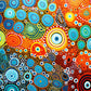 Art Puzzle – Spectral Sands of Australia - Aboriginal Art Inspired – 1000 Piece Jigsaw Puzzle featuring beautiful Aboriginal-style artwork with vibrant circles and dots, satin finish, premium quality, dust free, eco-friendly, perfect 1000 piece jigsaw puzzles for adults.