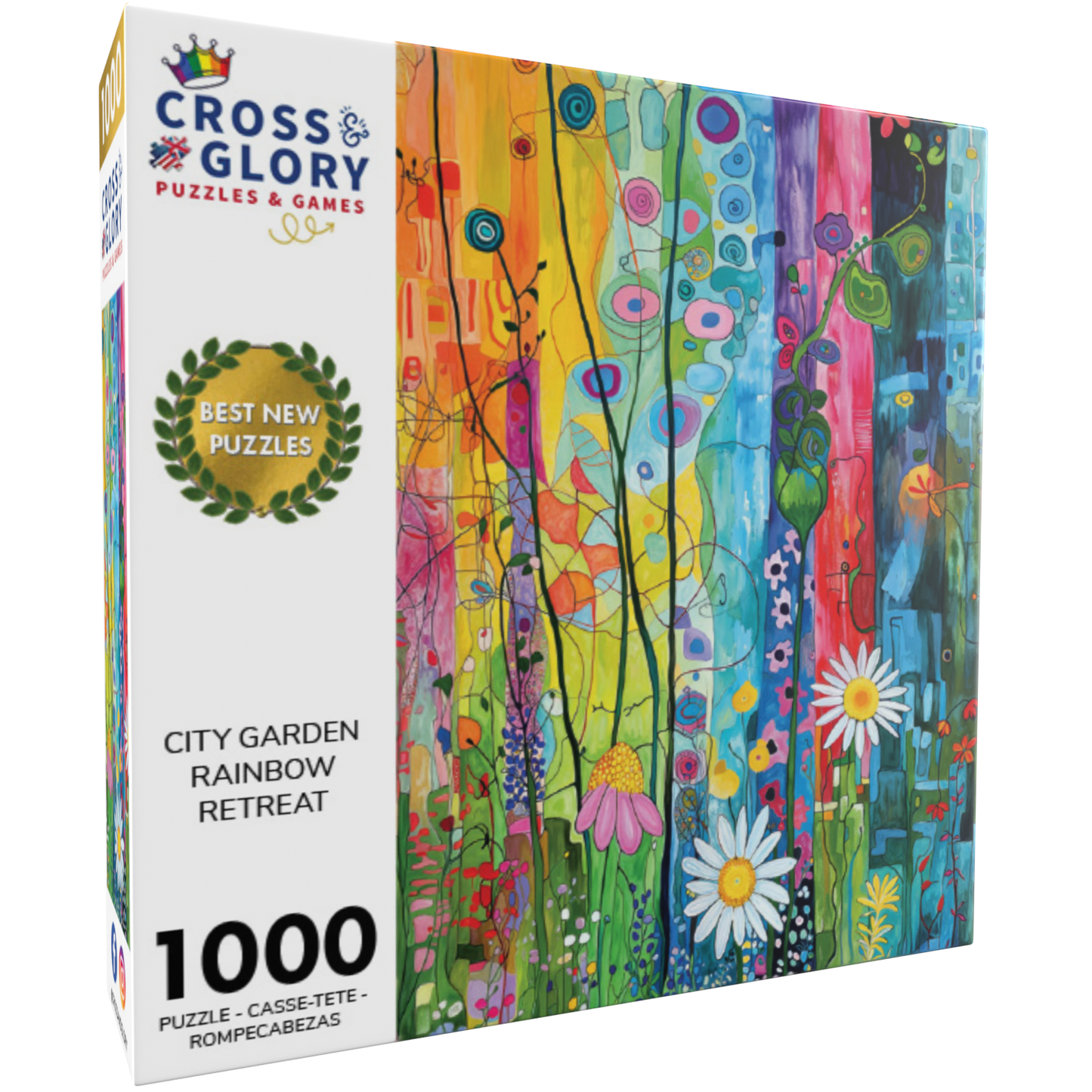 City Garden Rainbow Retreat - 1000 Piece Jigsaw Puzzle