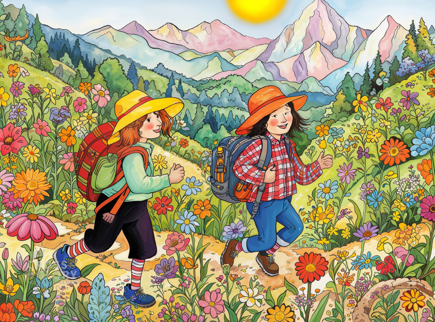 Sunny Trails: McKenna & Maisie's Adventure - 1000 Piece Jigsaw Puzzle