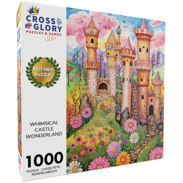 Jigsaw Puzzl3000SKULLS & FLOWERS CASTLE