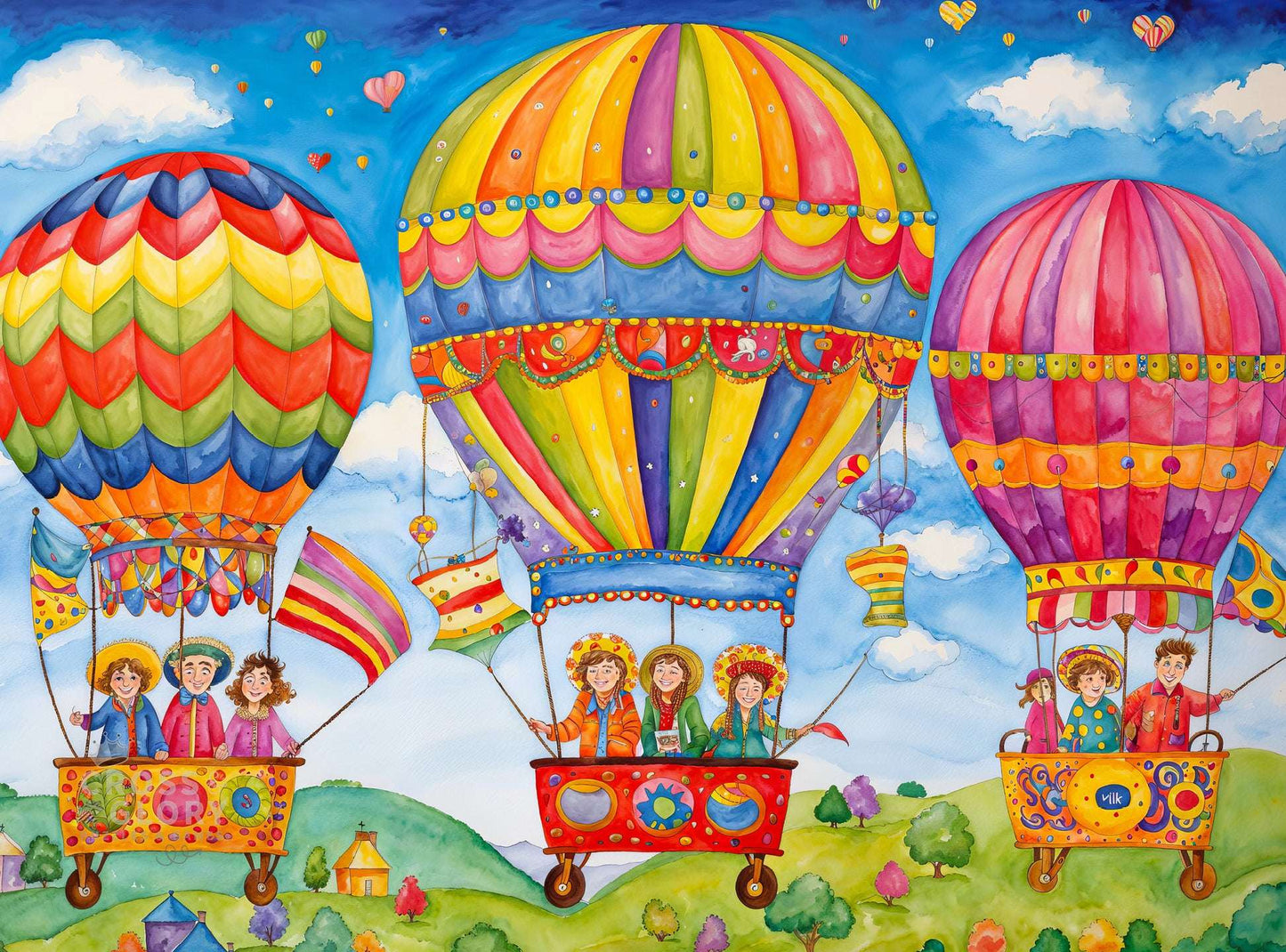 Art Puzzle – Floating on Cloud Nine – 1000 Piece Jigsaw Puzzle