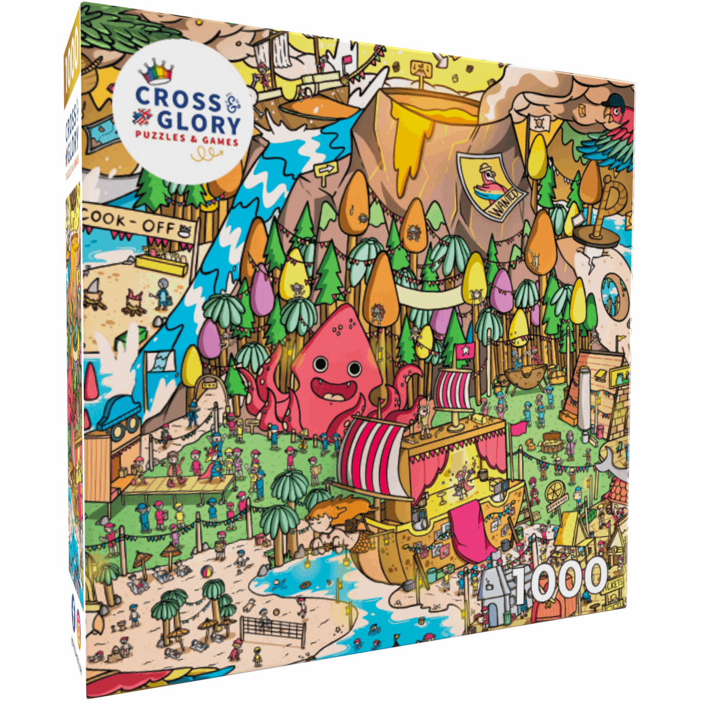 Art Puzzle – Scurvy Scallywags: Pirate Festival Fun – 1000 Piece Jigsaw Puzzle
