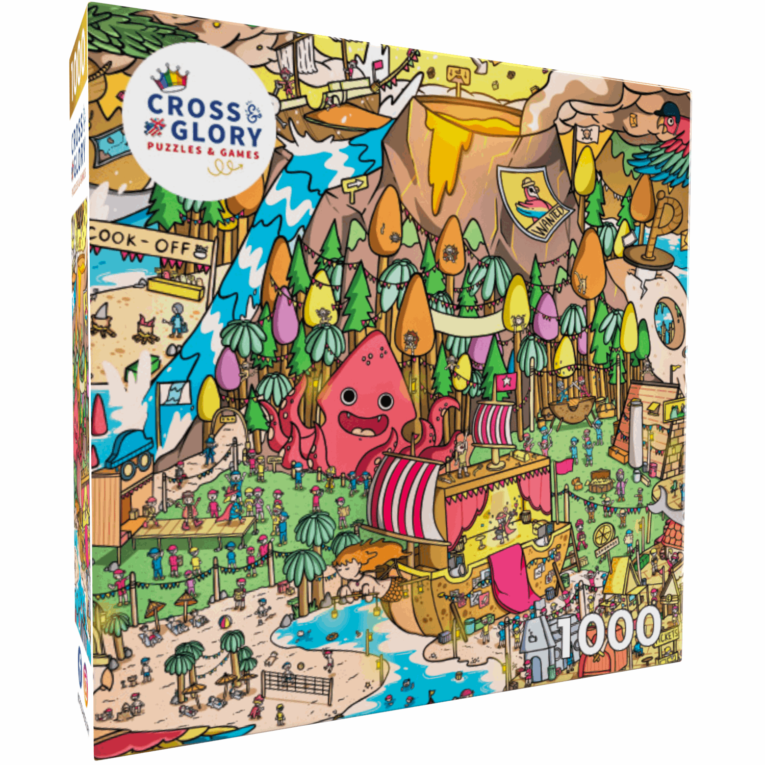 Art Puzzle – Scurvy Scallywags: Pirate Festival Fun – 1000 Piece Jigsaw Puzzle