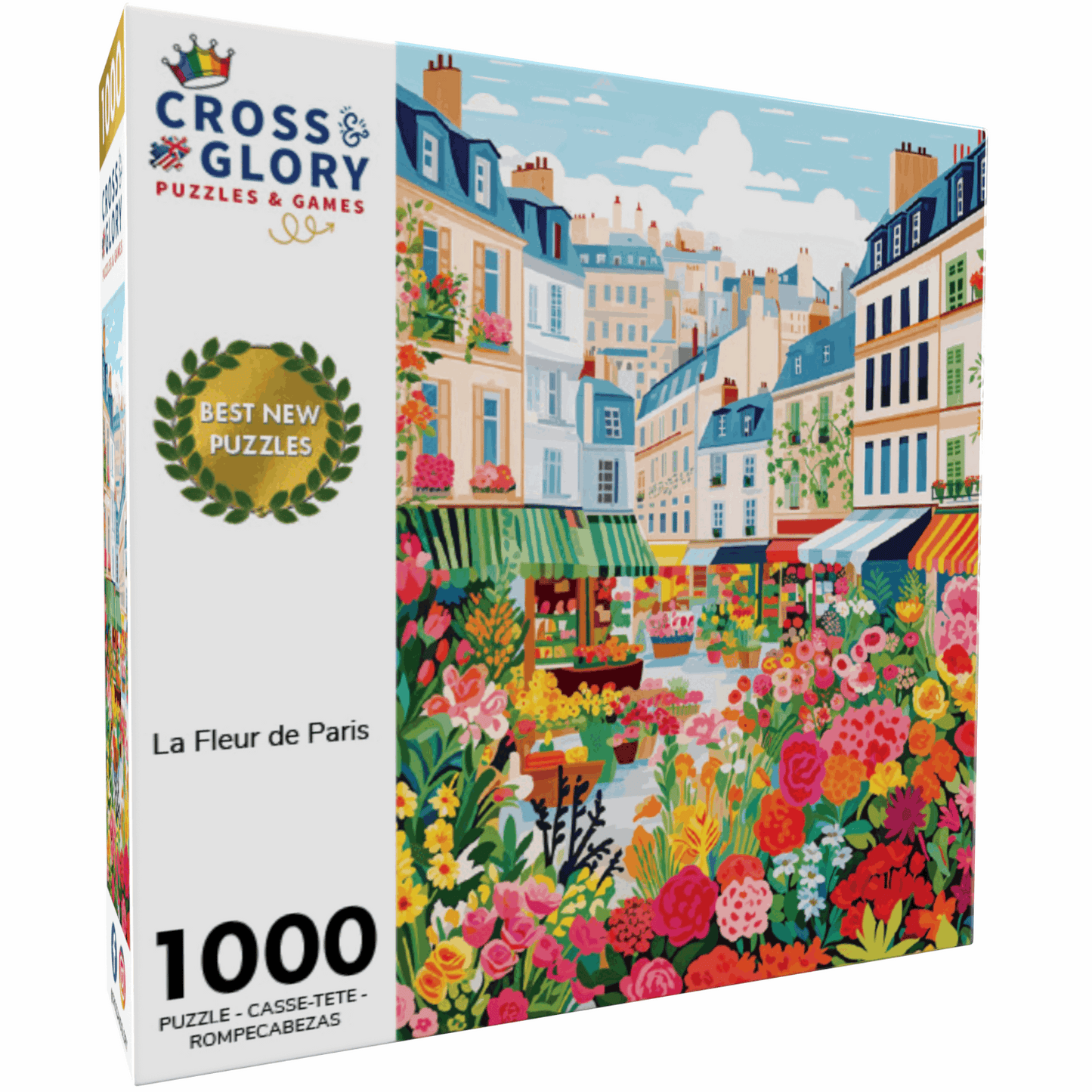 Coastal Puzzle – La Fleur de Paris, 1000 Piece Jigsaw Puzzle – 1000 Piece Jigsaw Puzzle