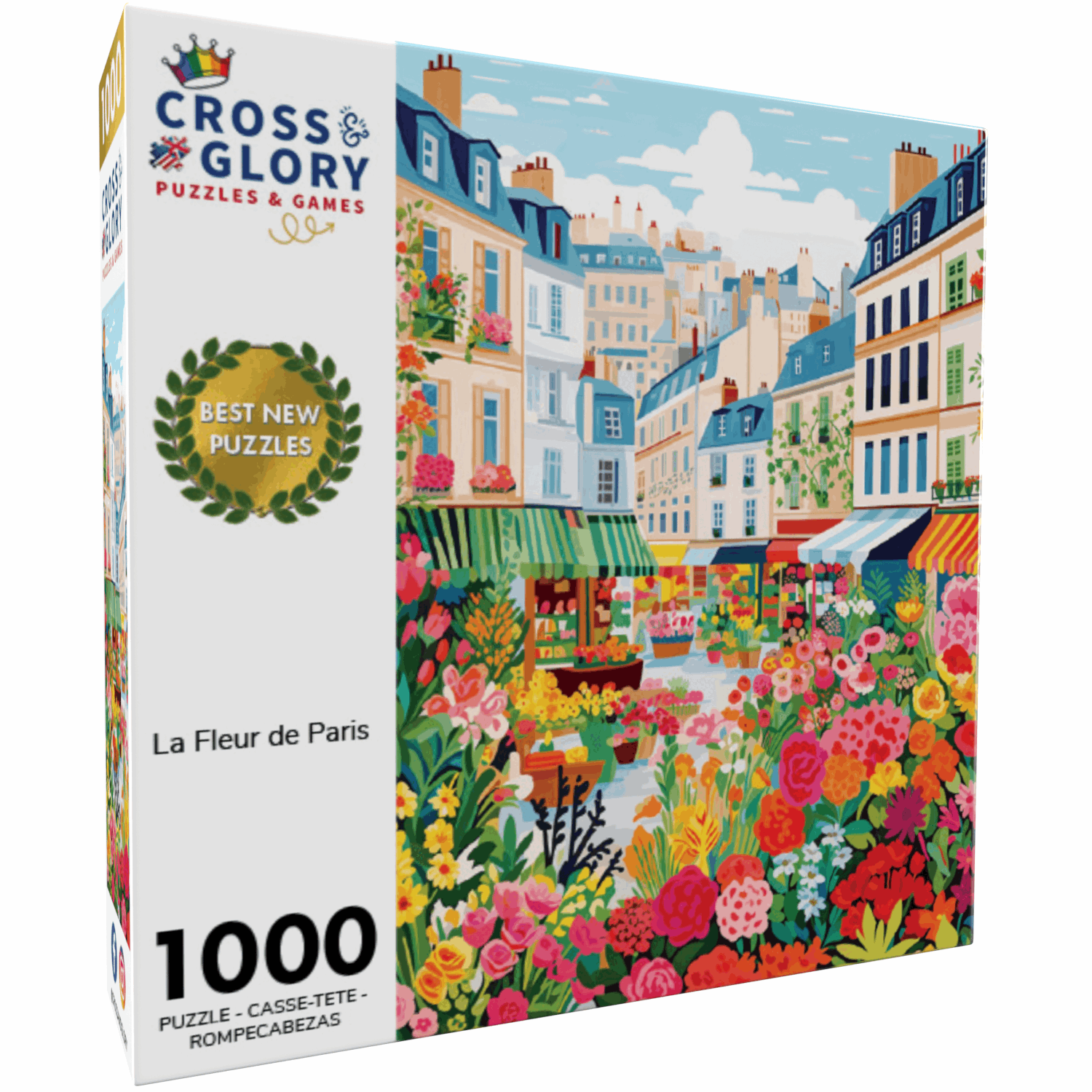 Coastal Puzzle – La Fleur de Paris, 1000 Piece Jigsaw Puzzle – 1000 Piece Jigsaw Puzzle