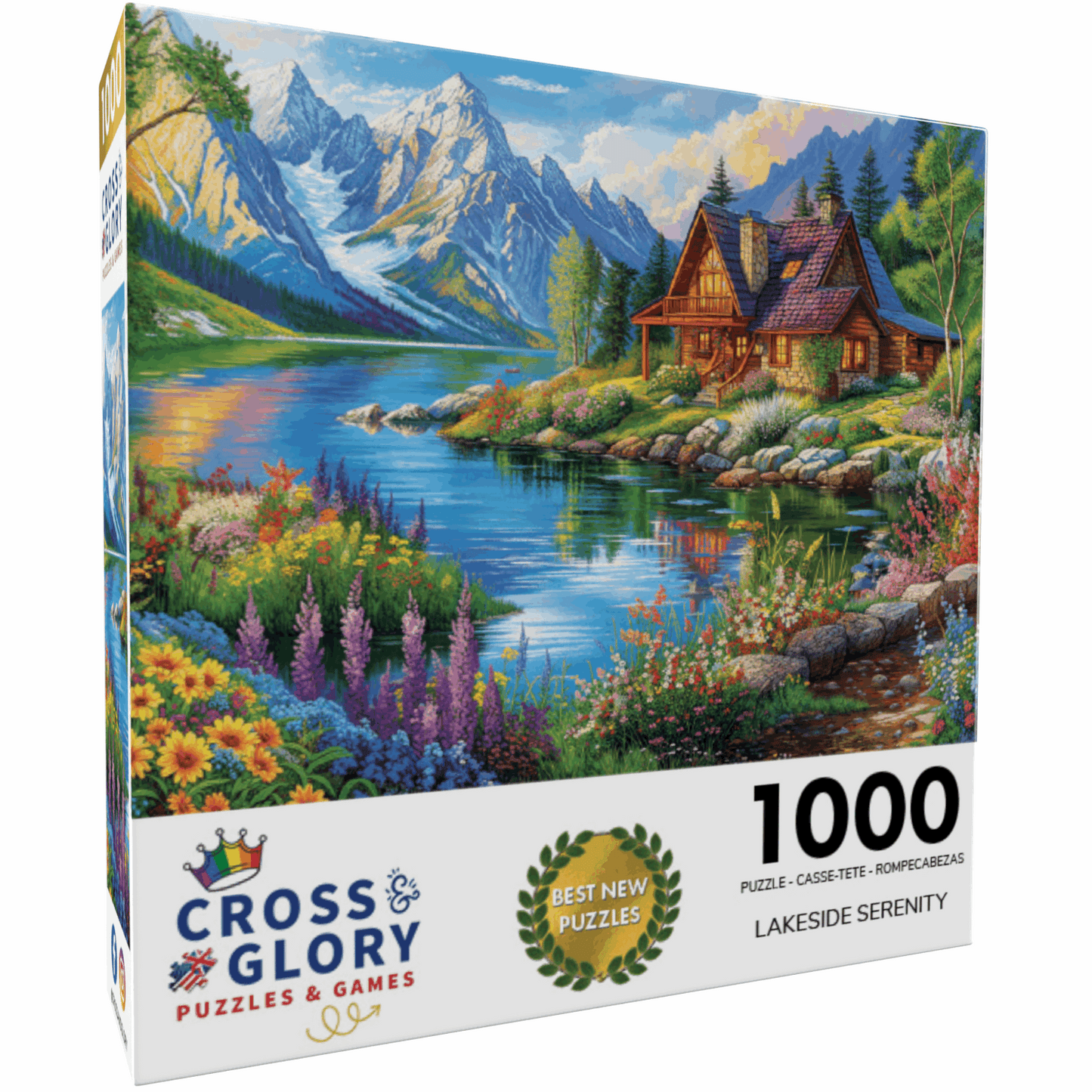 Lake Puzzle – Lakeside Serenity – 1000 Piece Jigsaw Puzzle