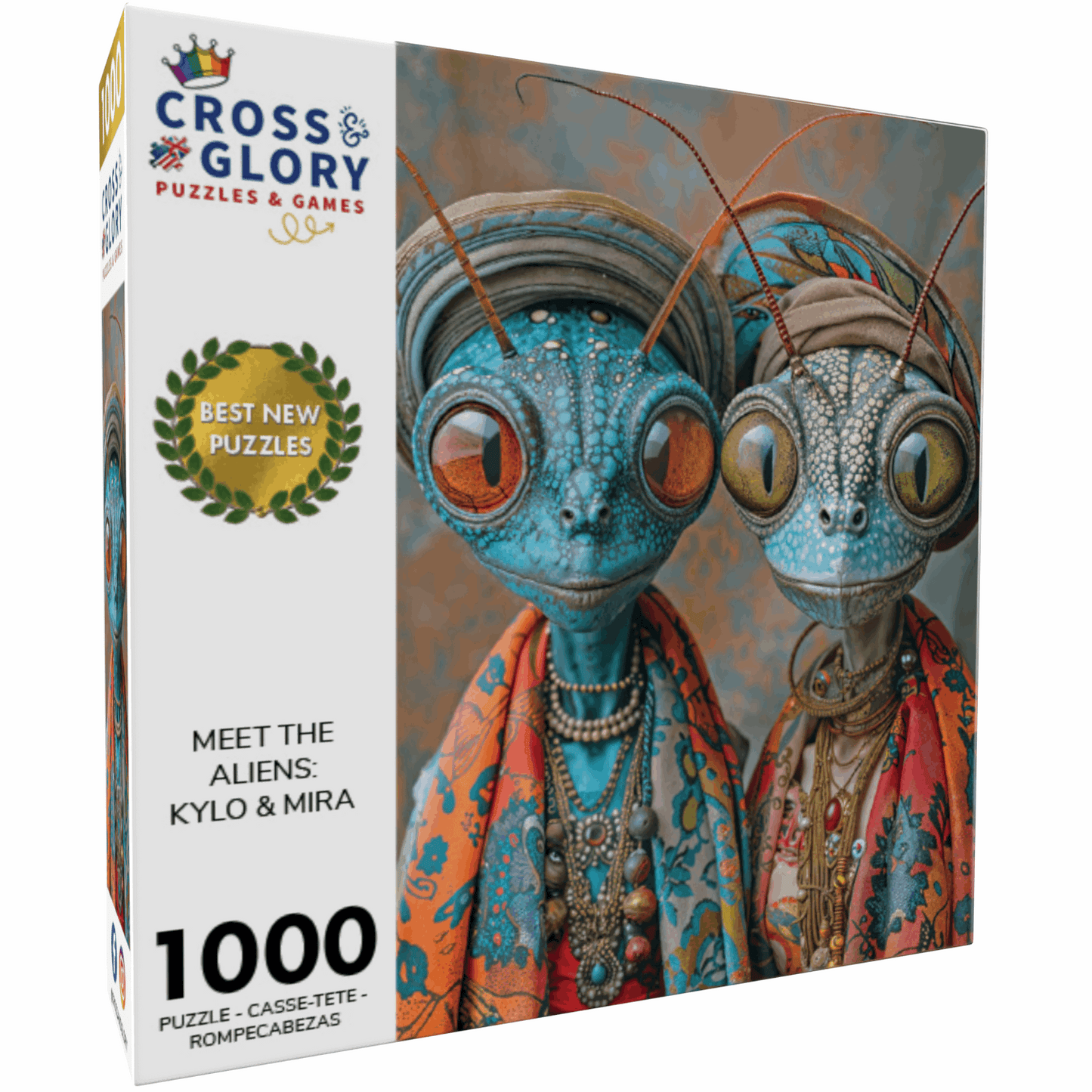 Alien Puzzle – Meet The Aliens: Kylo and Mira – 1000 Piece Jigsaw Puzzle