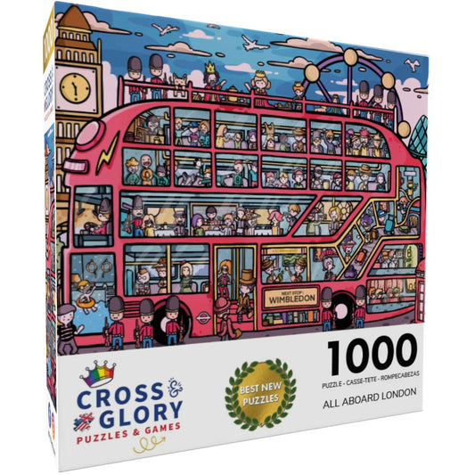 London Jigsaw Puzzle – The London Bus Adventure – 1000 Piece Jigsaw Puzzle