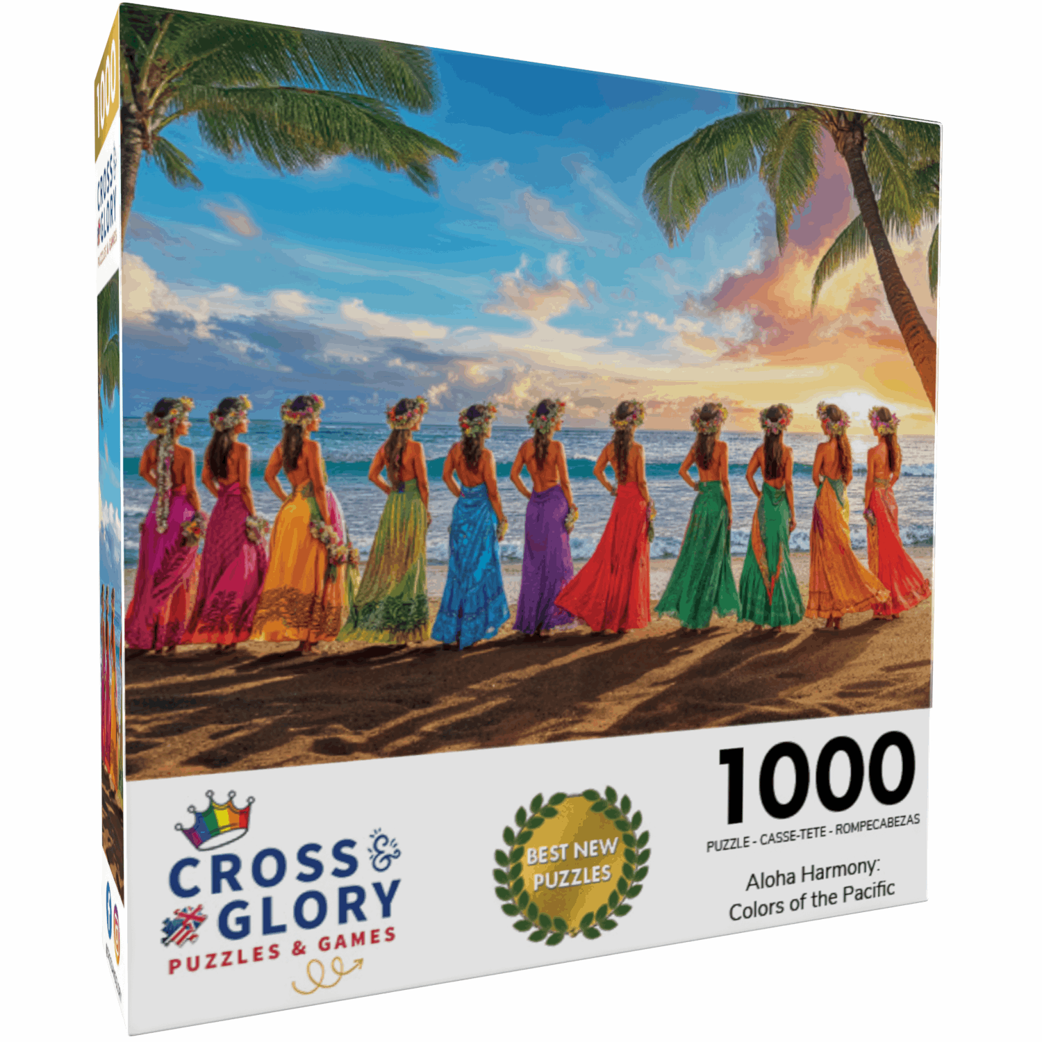 Waikiki Jigsaw Puzzle – Aloha Harmony: Colors of The Pacific – 1000 Piece Jigsaw Puzzle