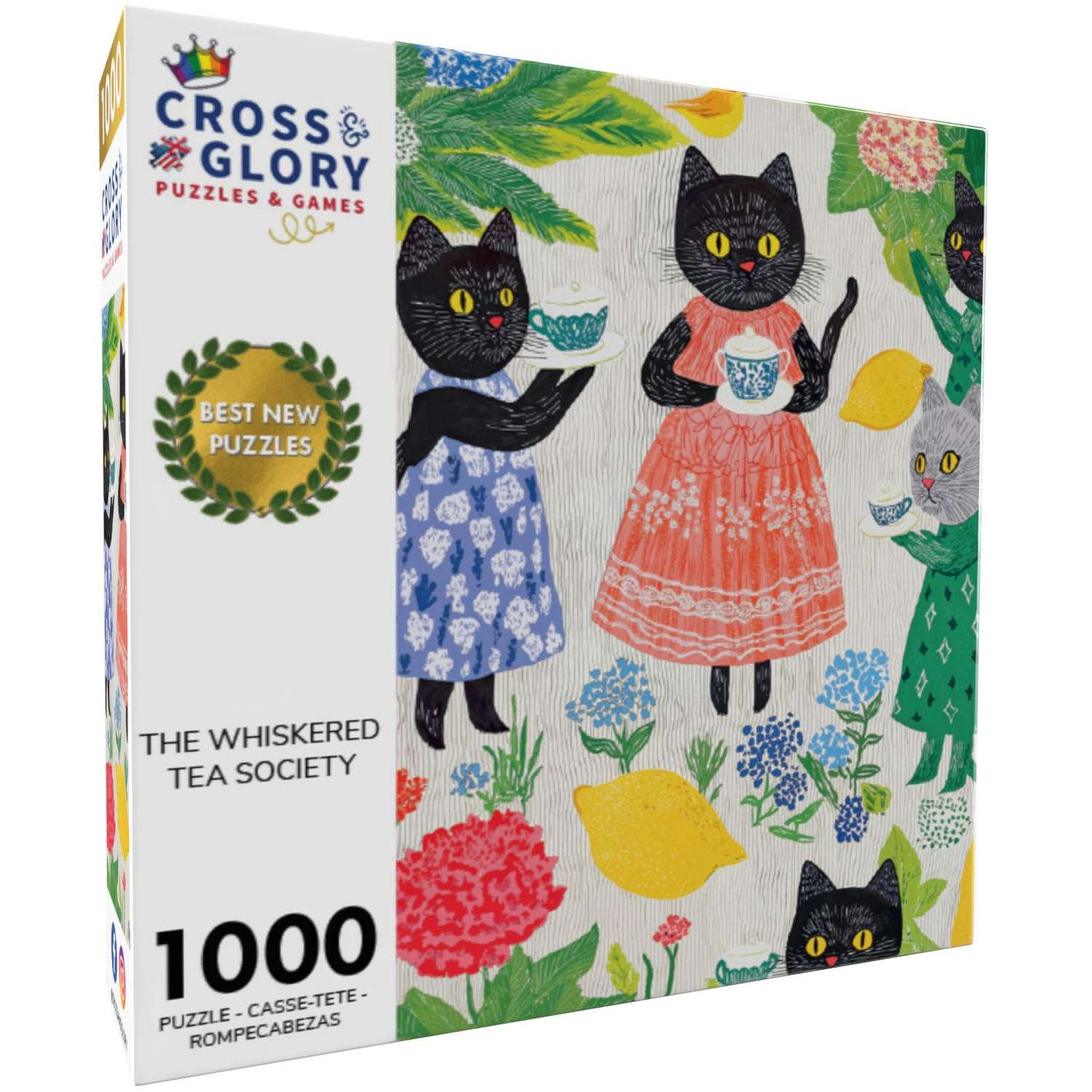 Waikiki Jigsaw Puzzle – Whiskered Tea Society – 1000 Piece Jigsaw Puzzle