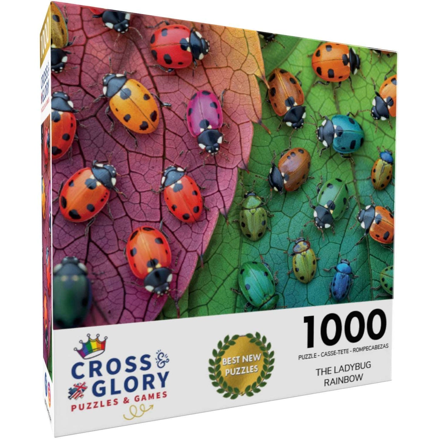 Ladybug Puzzle – The Ladybug Rainbow – 1000 Piece Jigsaw Puzzle