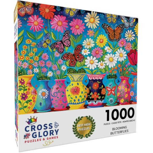 Butterfly Puzzle – Blooming Butterflies – 1000 Piece Jigsaw Puzzle