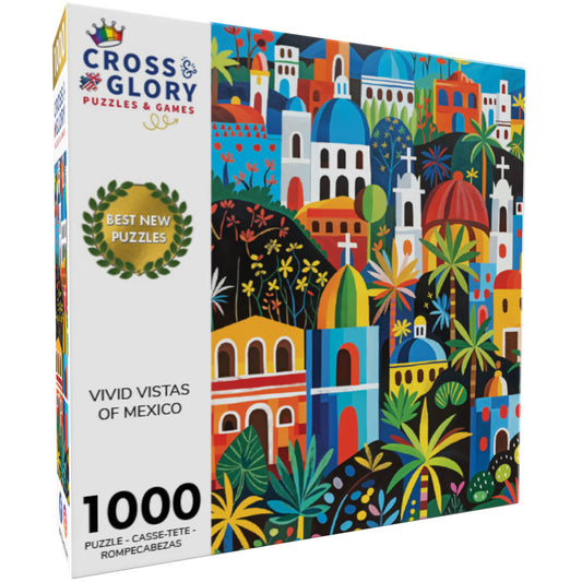 Vivid Vistas of Mexico - 1000 Piece Jigsaw Puzzle