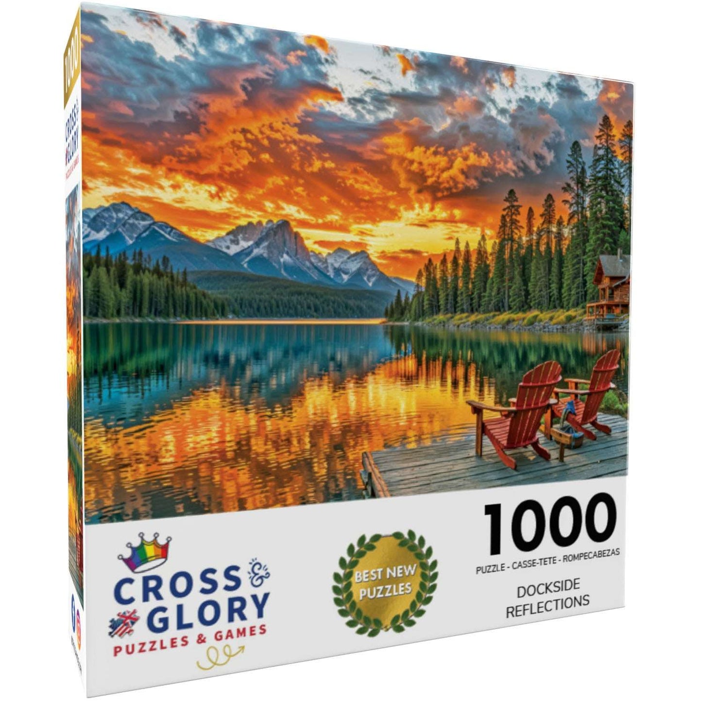 Lake Puzzle – Dockside Reflections – 1000 Piece Jigsaw Puzzle